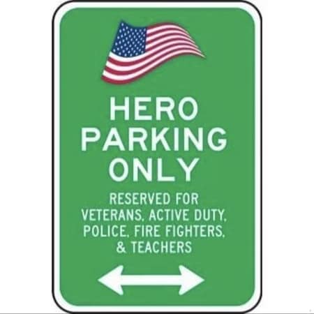Accuform RESERVED PARKING SIGN HERO FRP363RA FRP363RA